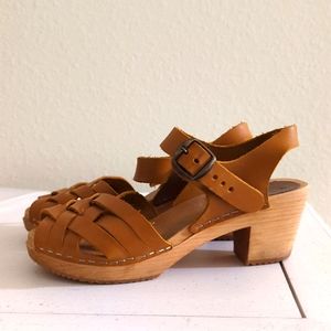 MIA Wooden Woven Swedish Clogs